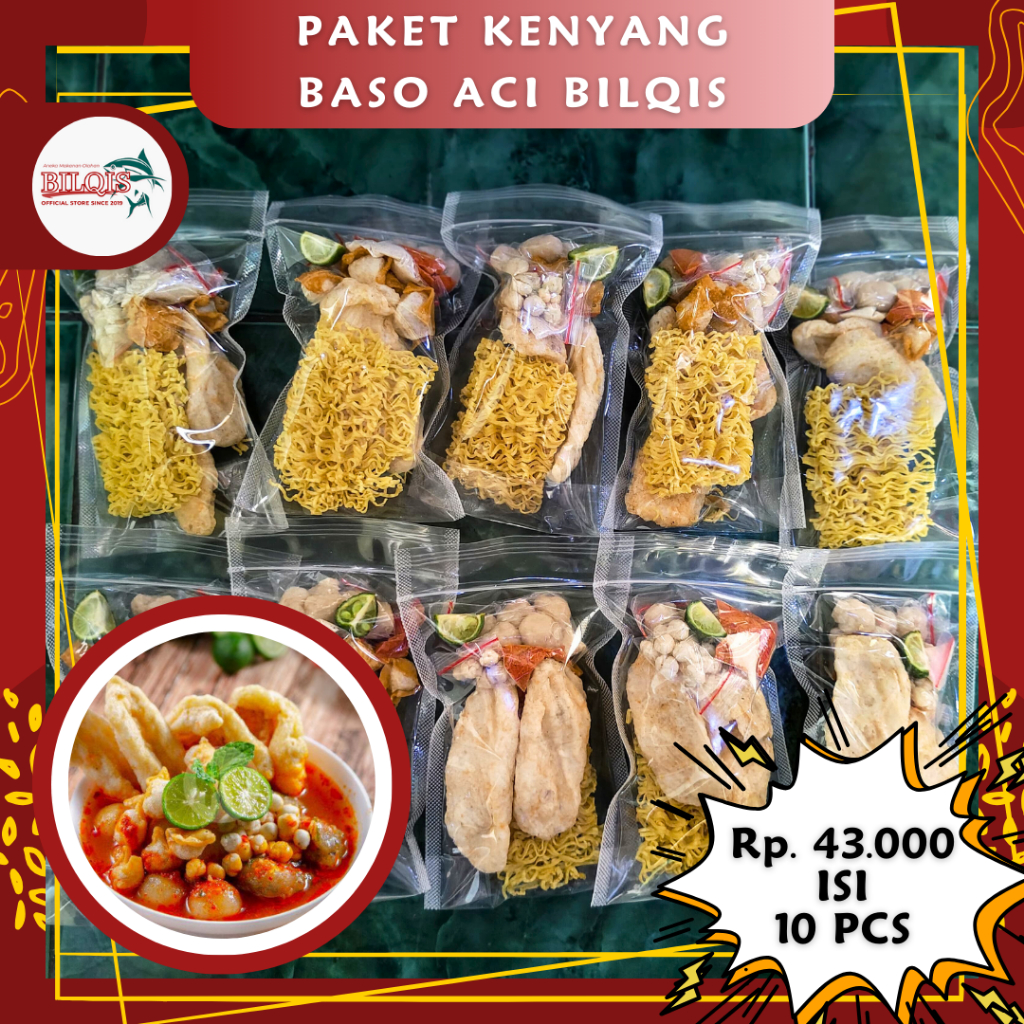 

Paket Kenyang Baso Aci Instan 10pcs / Bakso Aci Boci Instan Homemade / Baso Aci Bilqis
