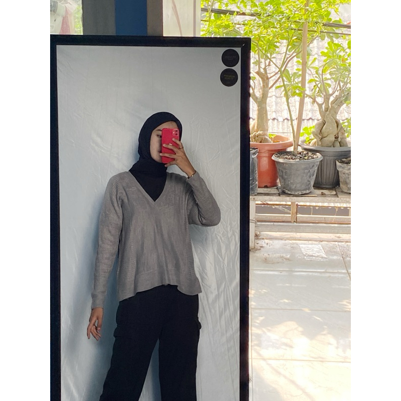 Blouse/Outer/Sweater Rajut Azul by GHMstuff.id