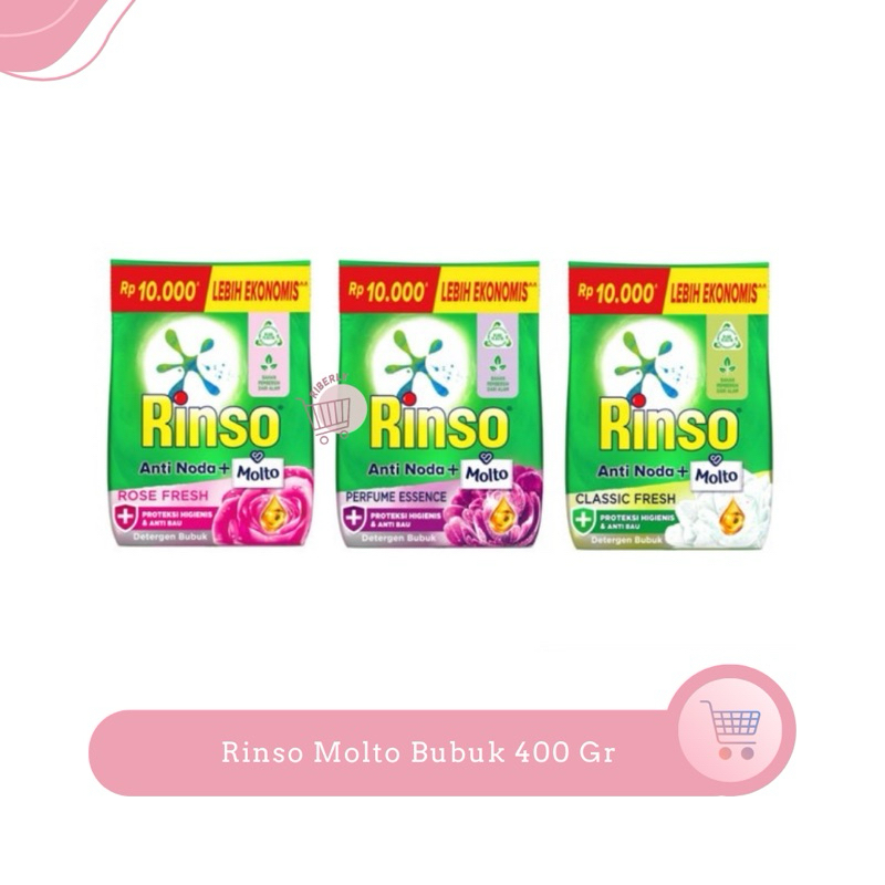 Rinso Molto Deterjen Bubuk 440 gr / Powder Detergen Rinso 440 gr