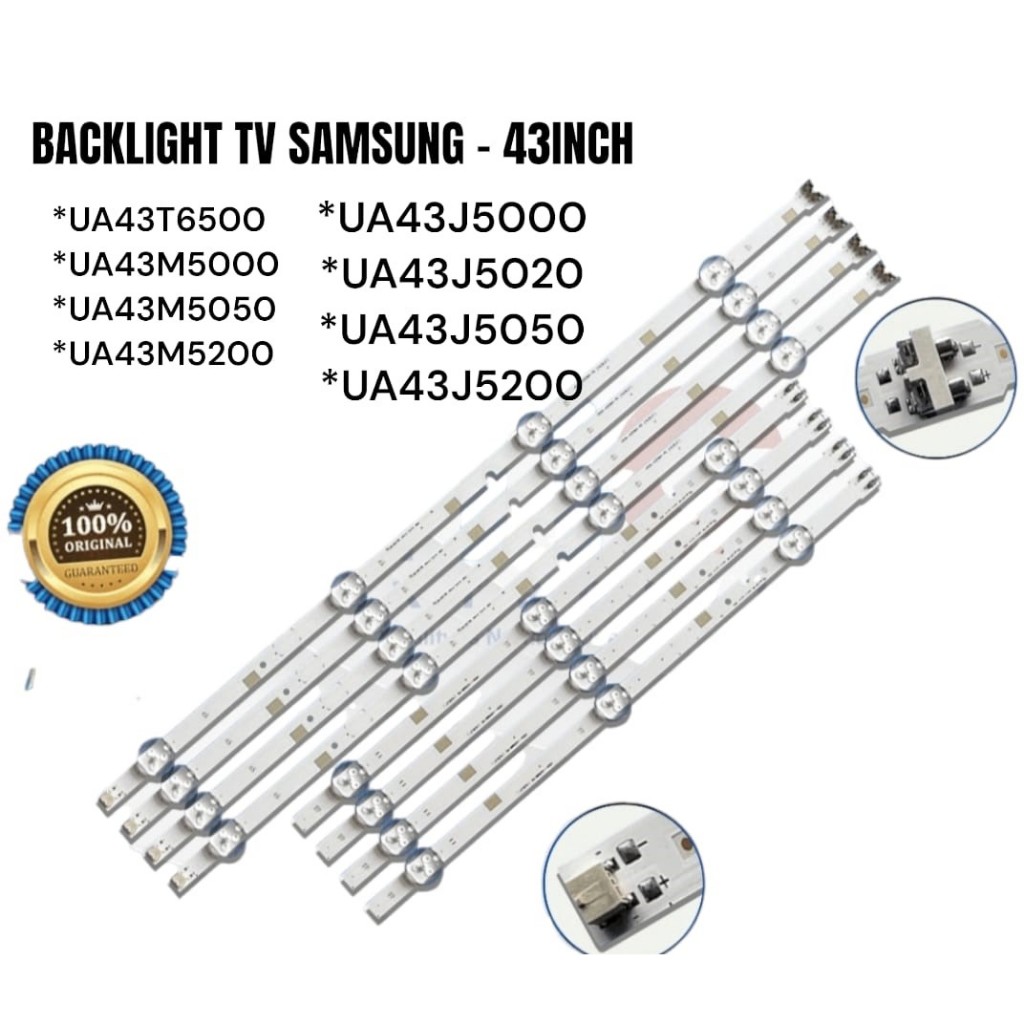 BACKLIGHT TV LED SAMSUNG 43 INC UA 43M5100 43J5000 43M5000 43J5020 43J5200 LAMPU BL 7K 3V 43M 43J UA