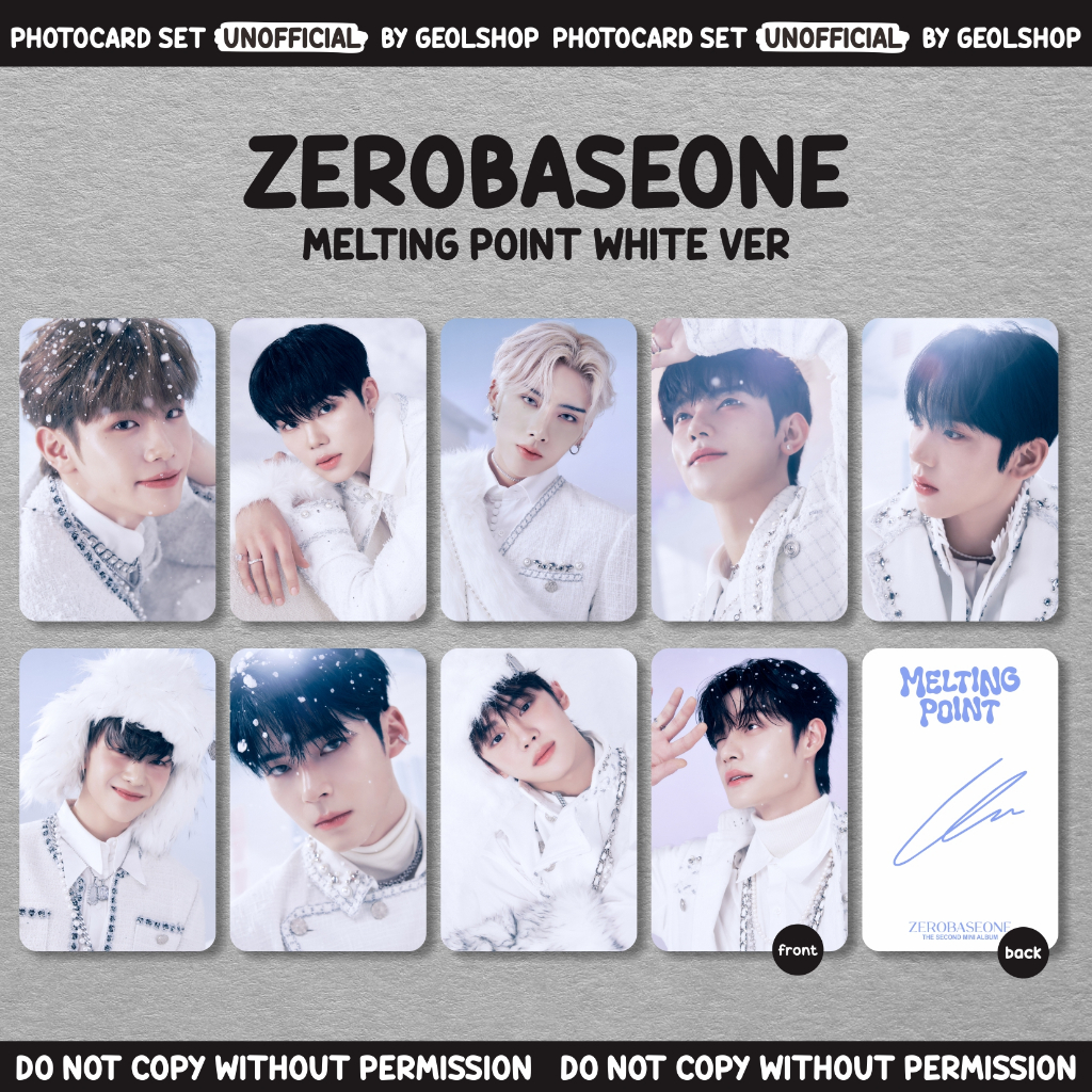 PHOTOCARD UNOFFICIAL | ZEROBASEONE ZB1 | MELTING POINT