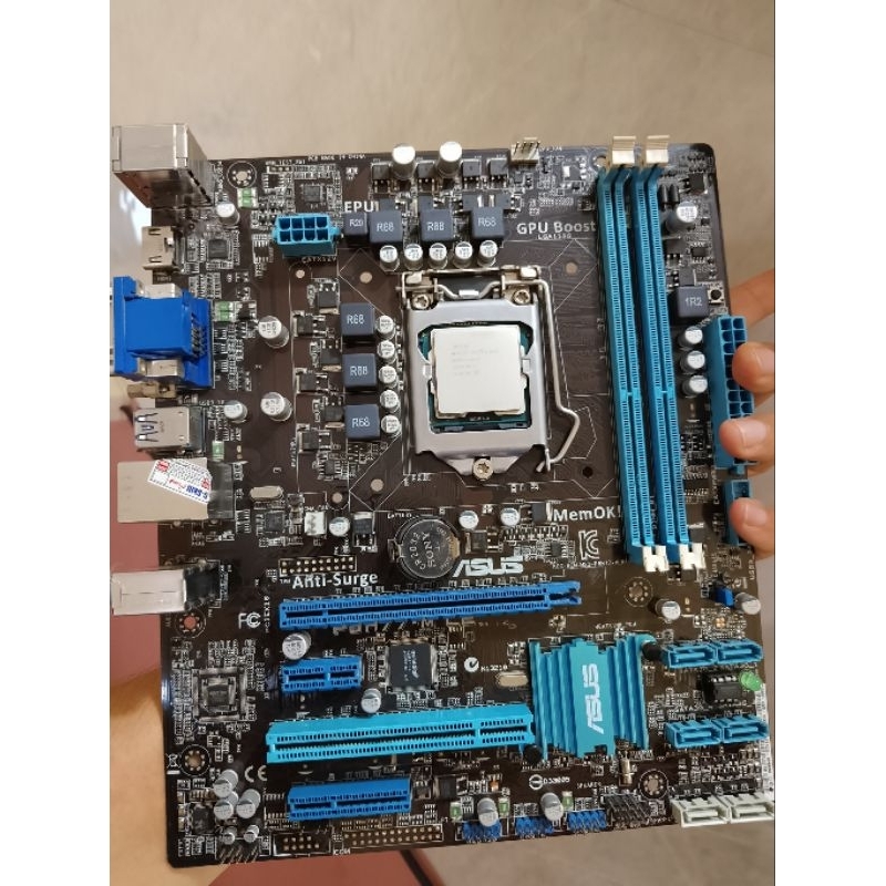 Motherboard asus H61 Usb3 || i5 Gen3 3470 mulus Normal Siap Rakit
