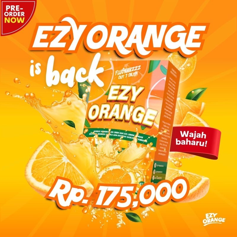 Ezy Orange Minuman Fiber Detoks / Detox Untuk Menurunkan Berat Badan
