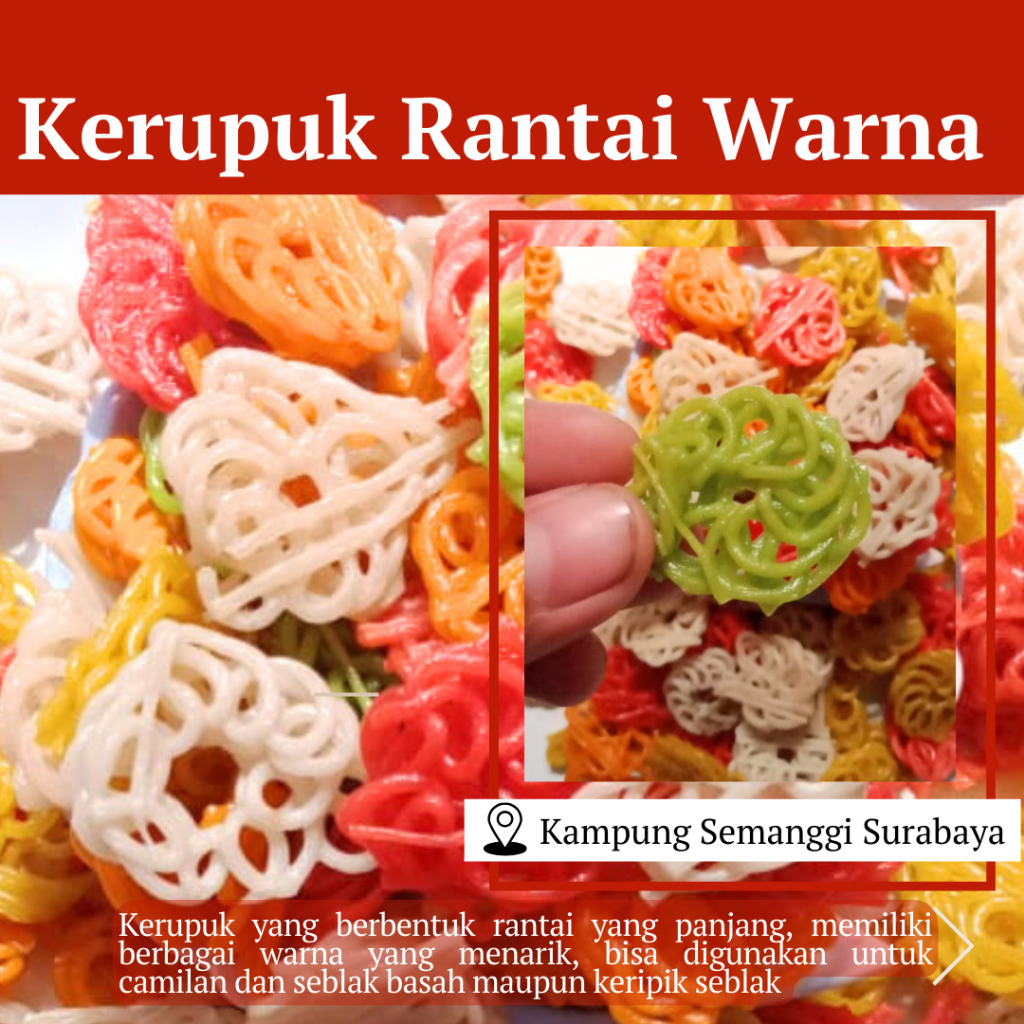 

Kerupuk Rantai Warna Bunga, Kerupuk Seblak, Kerupuk Mentah, Kerupuk termurah, agen kerupuk surabaya COD