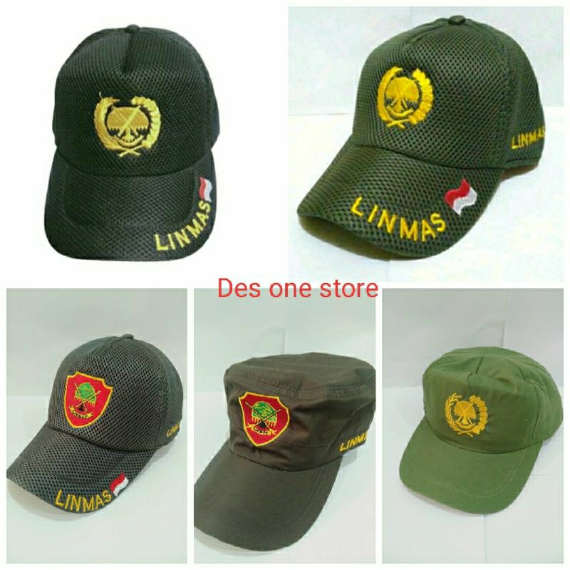 Topi Linmas Tebaru abu abu Topi satlinmas abu topi linmas hijau topi linmas hitam Topi Linmas Abu