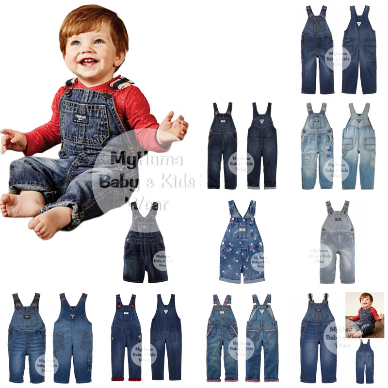 Overall Denim Anak Perempuan Laki Laki Oshkosh