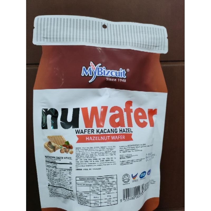MYBIZCUIT NUWAFER HAZELNUT WAFER POUCH 130GR