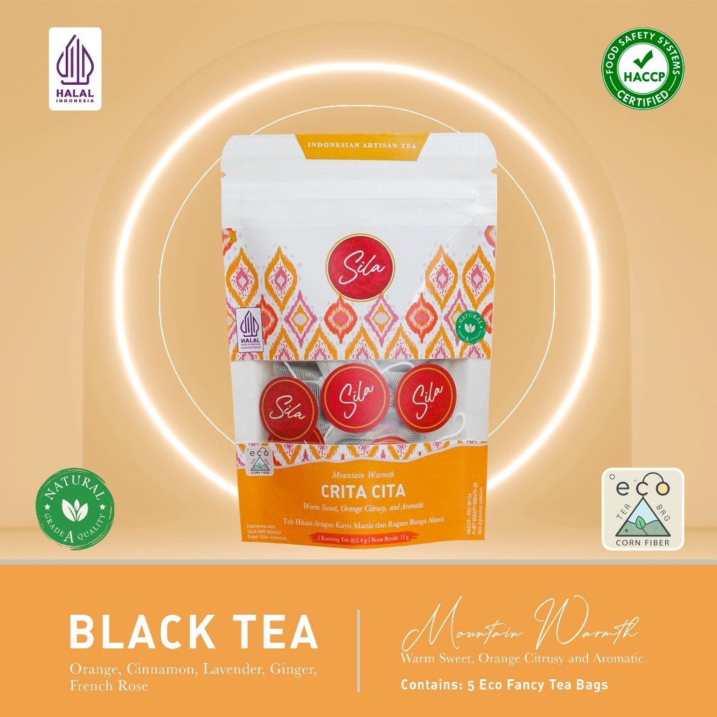 

Sila Artisan Tea - Crita Cita - White Kraft Pouch - Teh Premium - Black Tea