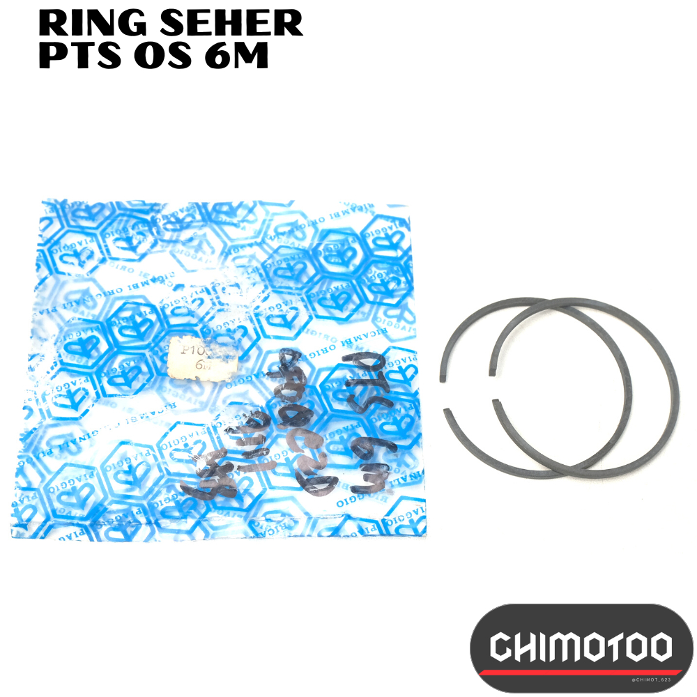 Ring Seher Piston Vespa Pts Os Oversize Ukuran 6m