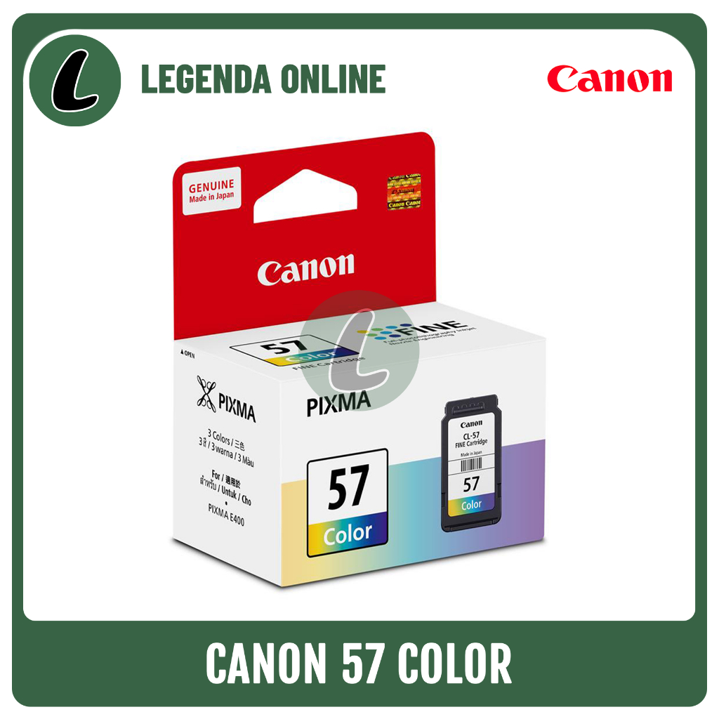 Cartridge Canon 57 CL-57 Color Tinta Original (untuk E410/E460/E470/E480)