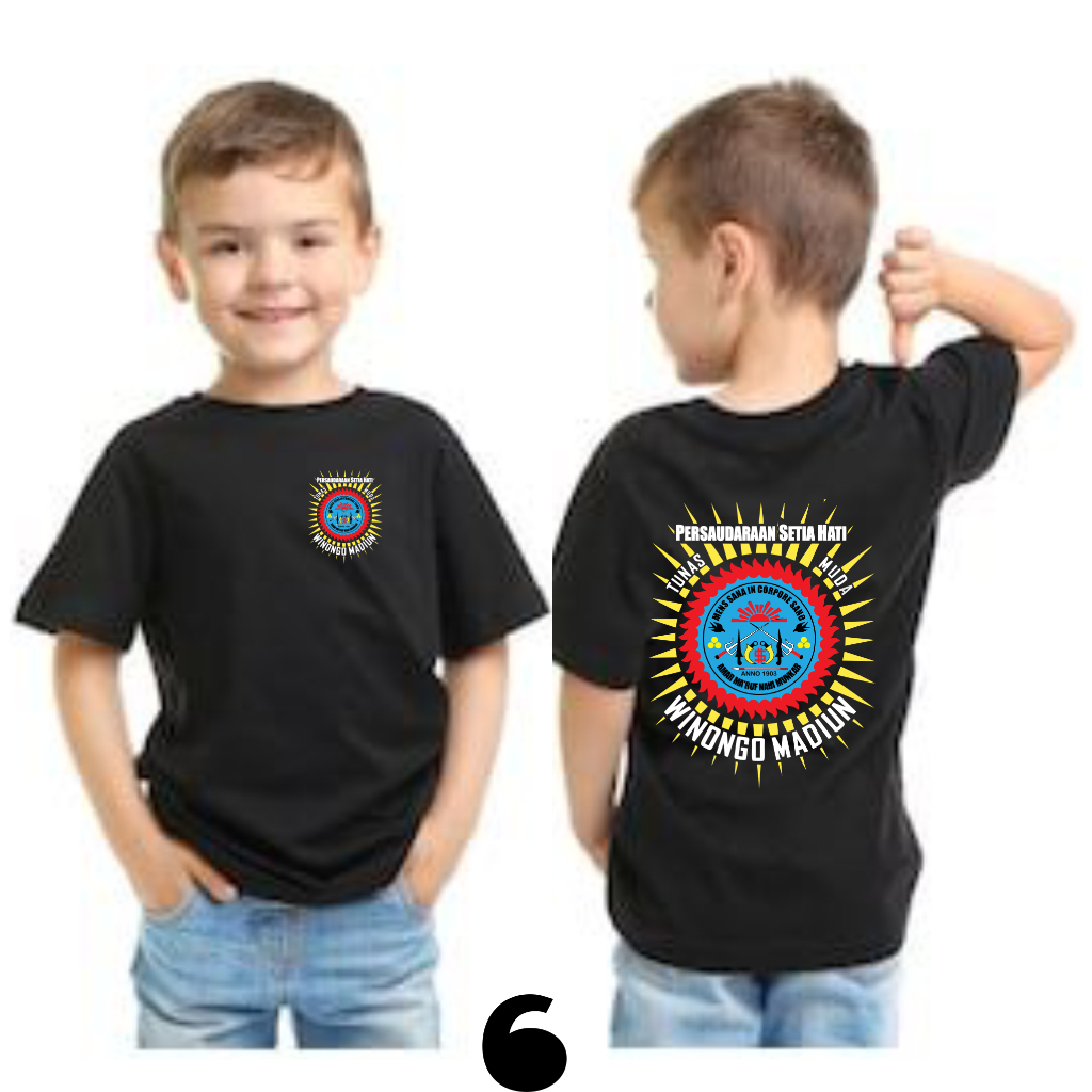 kaos pshw anak tunas muda sh winongo laki laki perempuan usia 1 sampai 15 storeaigo
