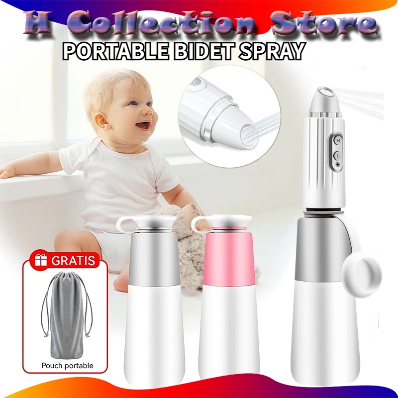 Portable Bidet Sprayer Travel Shower Personal Cleaner Jet  IPX7 Waterproof Washer Hygiene Bottle Spray Washing Untuk Ibu Hamil Bayi