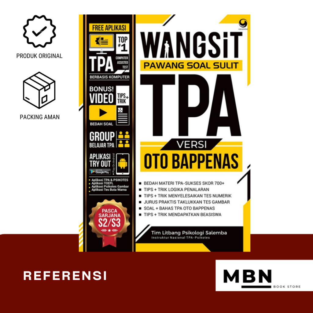 WANGSIT PAWANG SOAL SULIT TPA OTO BAPPENAS - GRASINDO