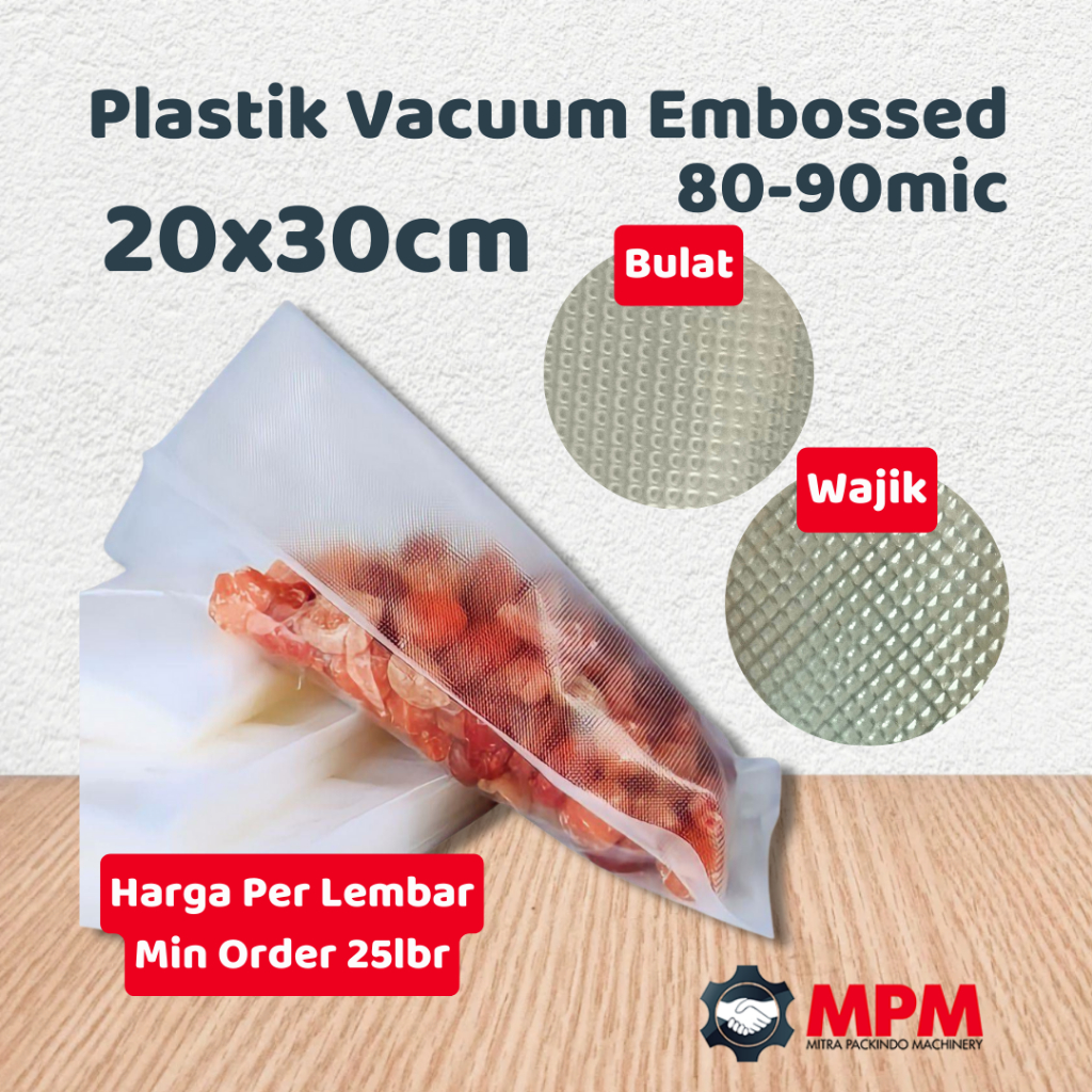 Plastik vacuum embossed 20x30 / Vakum embos 20 x 30 cm