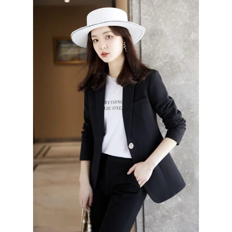 Outfit Wanita BlazerJas santai wanita Jas Cewek Santai