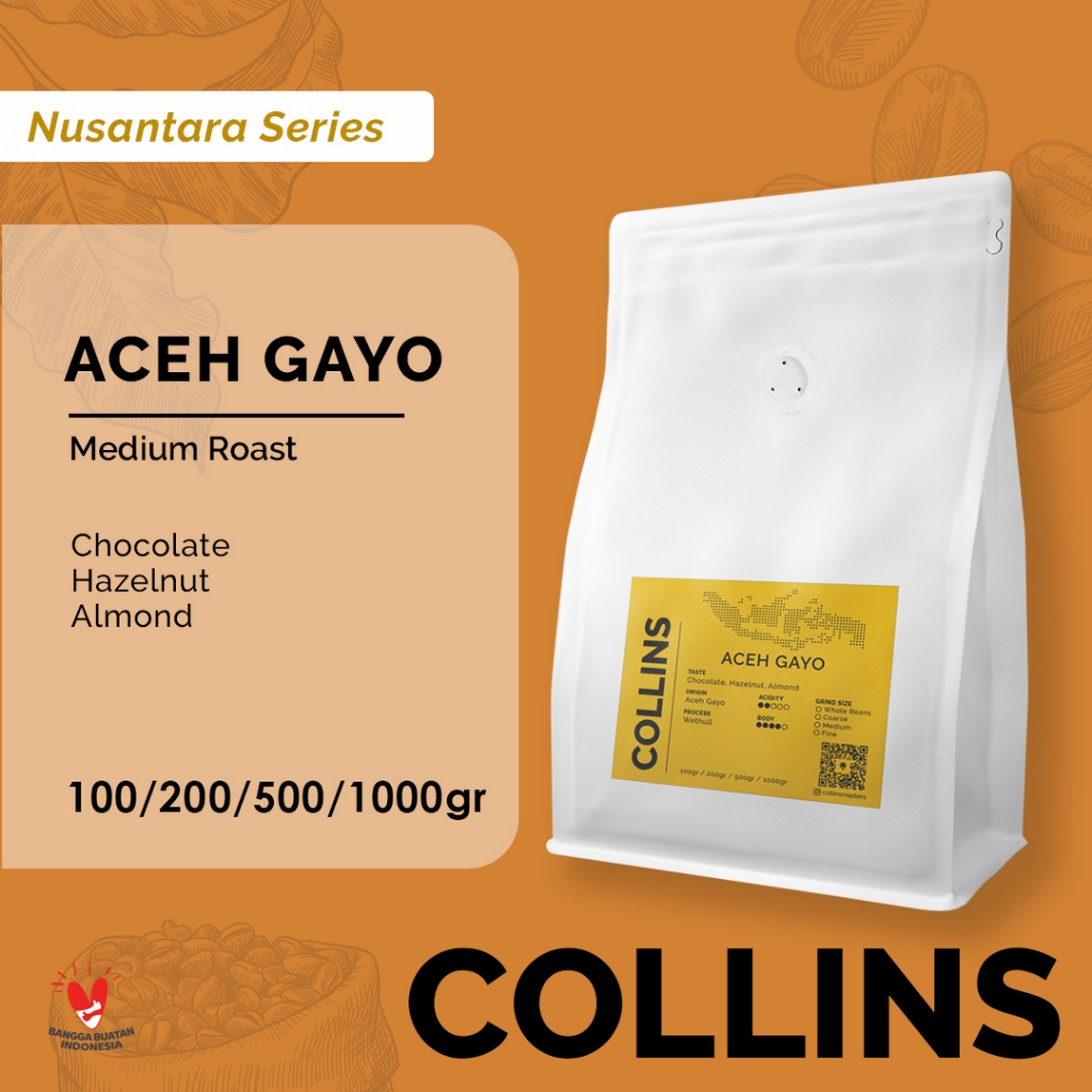 

Kopi Arabika Aceh Gayo Sumatra 200gr Arabica Coffee Beans ( biji / bubuk )