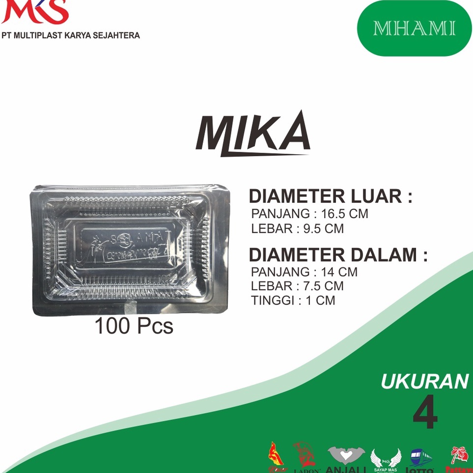 

Diskon MIKA MHAMY PLASTIK MIKA 4A BENING