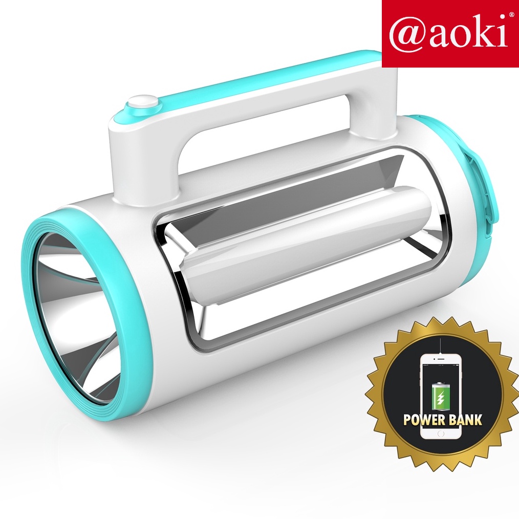 SHOPEE MALL AOKI Senter Multifungsi 1W5SMD POWER BANK