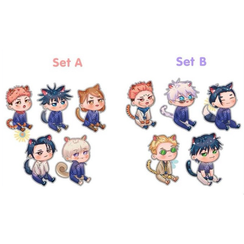 Stiker Die Cut Anime Kawaii | Stiker Jujutsu Kaisen Lucu | Stiker Gemas Ottoge | Stiker Inumaki Toge