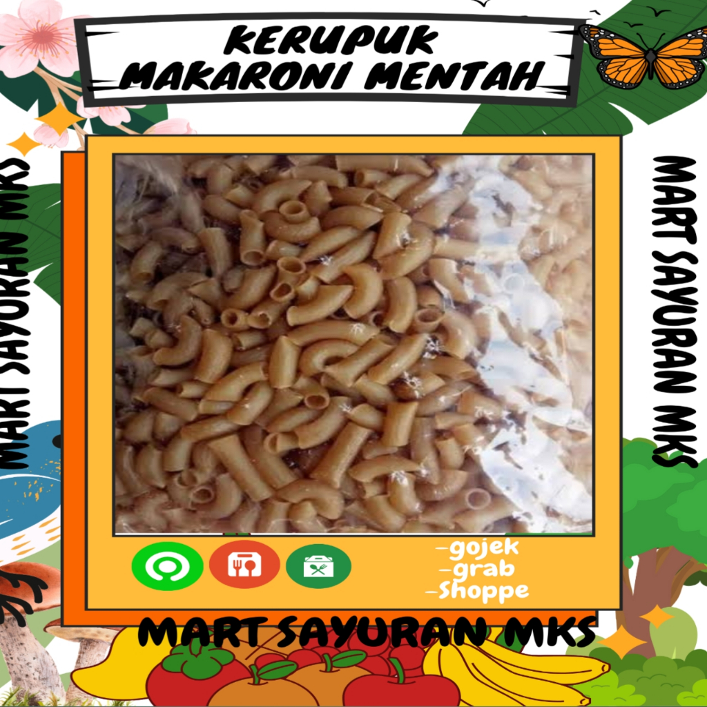 Kerupuk makaroni mentah
