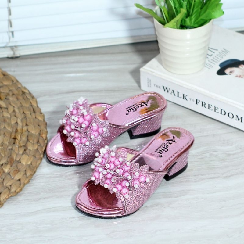 Sandal Ring Sandal Anak Perempuan Hak Jinjit Hels Natal Terbaru 2026 Pesta Amak Sandal Anak Peremuan