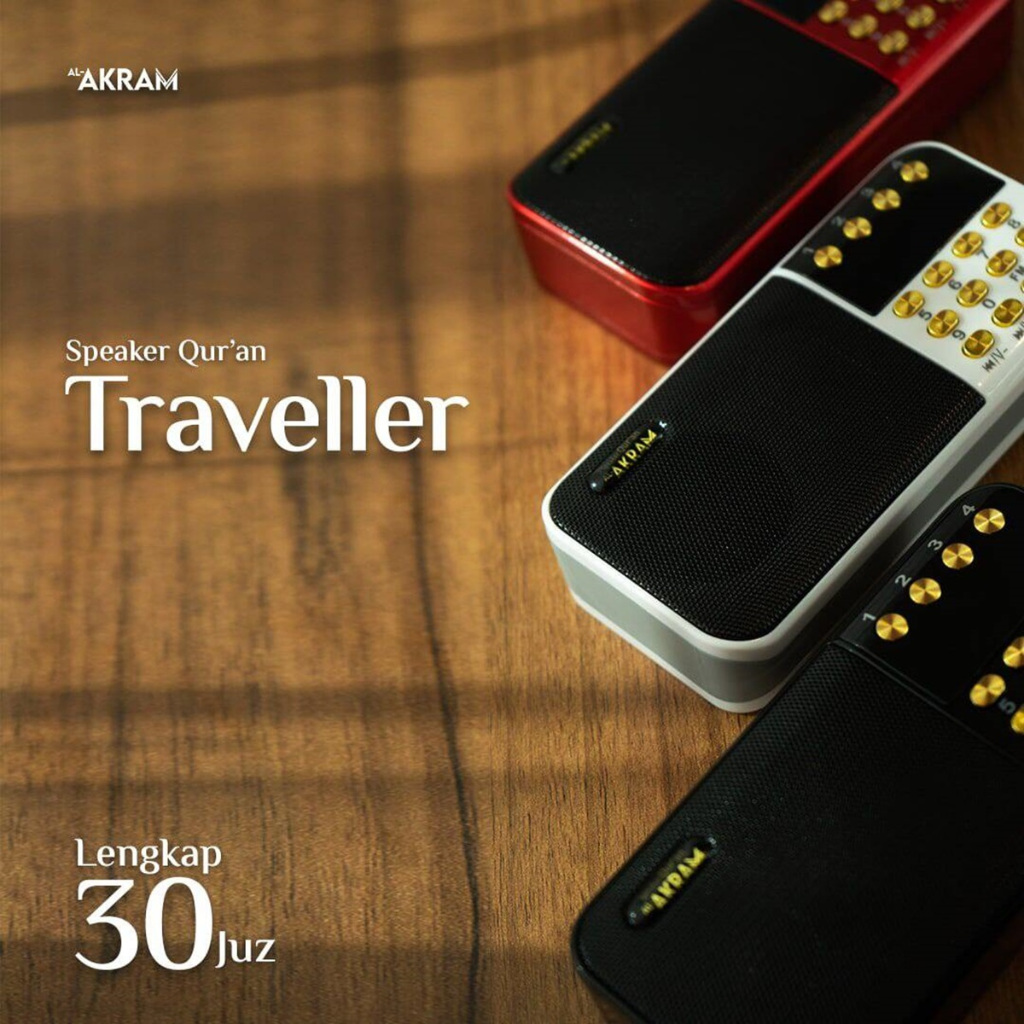 Speaker Quran Digital Speker Al Akram Traveller PowerBank Murottal 30 Juz New Konten Kajian dll Gara