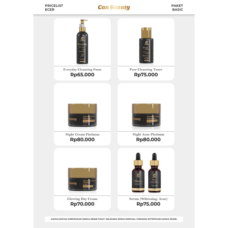 FACIAL WASH CAN BEAUTY || TONER CAN BEAUTY || DAY CREAM CAN BEAUTY || NIGHT CREAM CAN BEAUTY || SERU