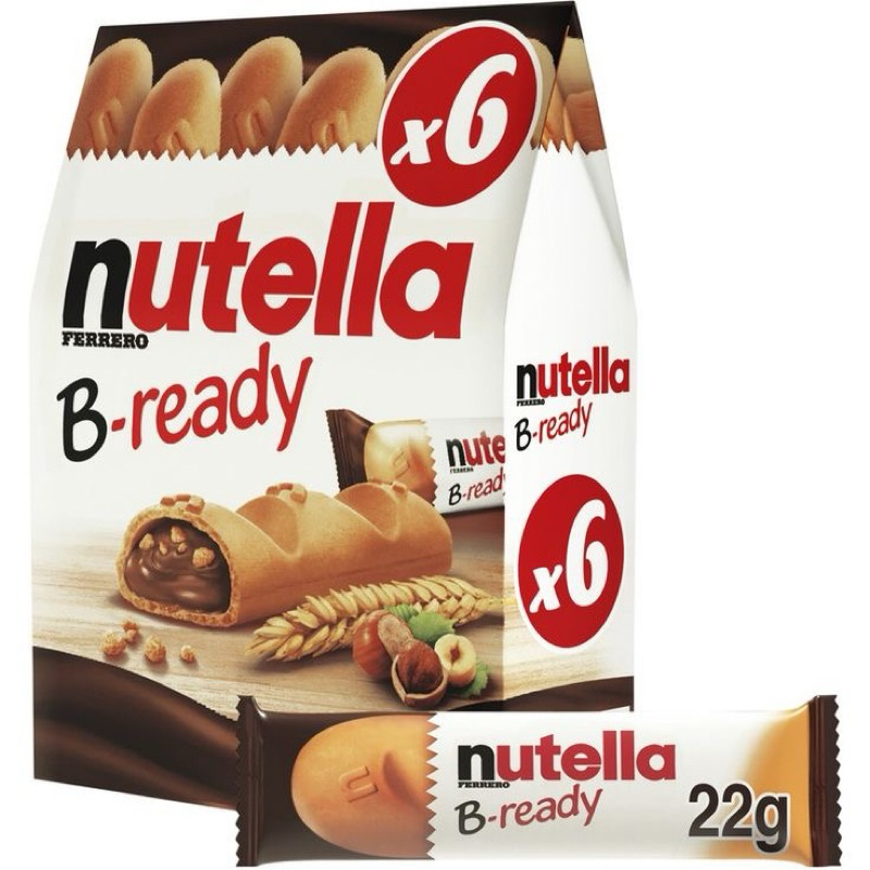 

NUTTELA FERRERO B- READY COKLAT 132 GR/SNACK COKLAT