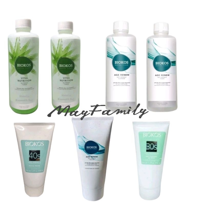 1set lengkap biokos toner biokos cleanser hair mask biokos 30s biokos 40s