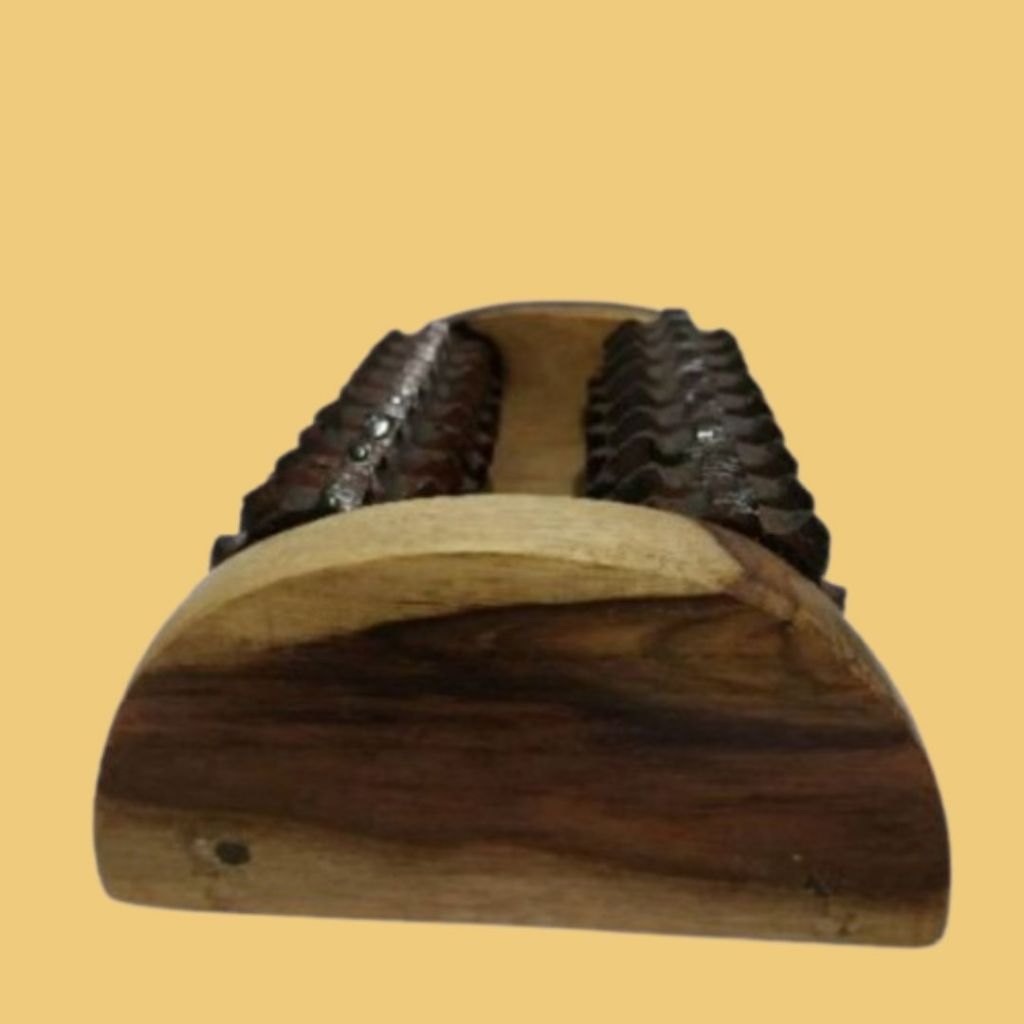 Alat Pijet Kayu Refleksi Kaki KAYU Pijit Manual Alat Pijat Kaki Tradisional Pijatan Refleksi Roda Ro