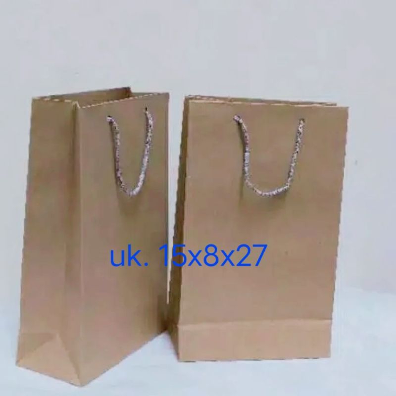

paper bag coklat polos/uk. 15x27