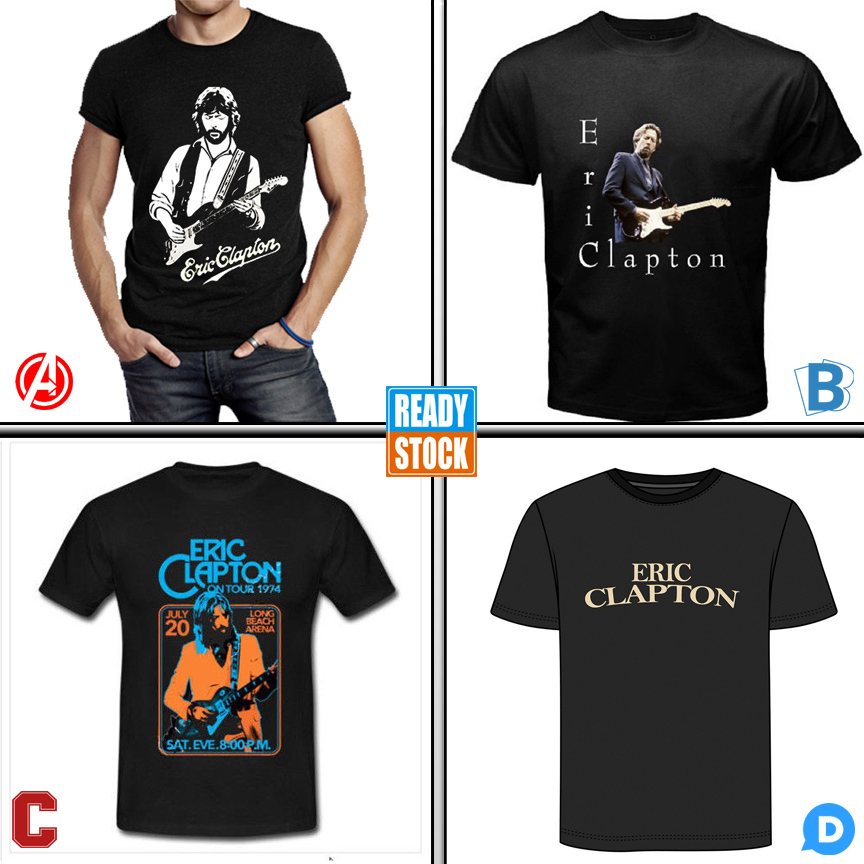 Kaos Eric Clapton Tshirt 100% Cotton