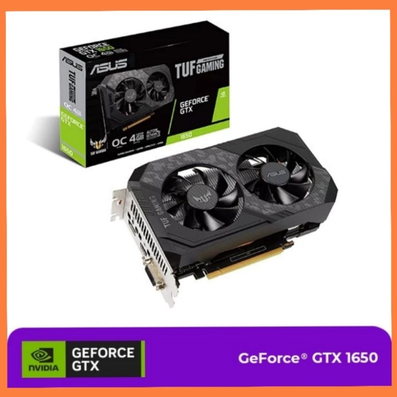 VGA NVIDIA ASUS TUF GAMING GTX 1650 4GB DDR6 DUAL FAN