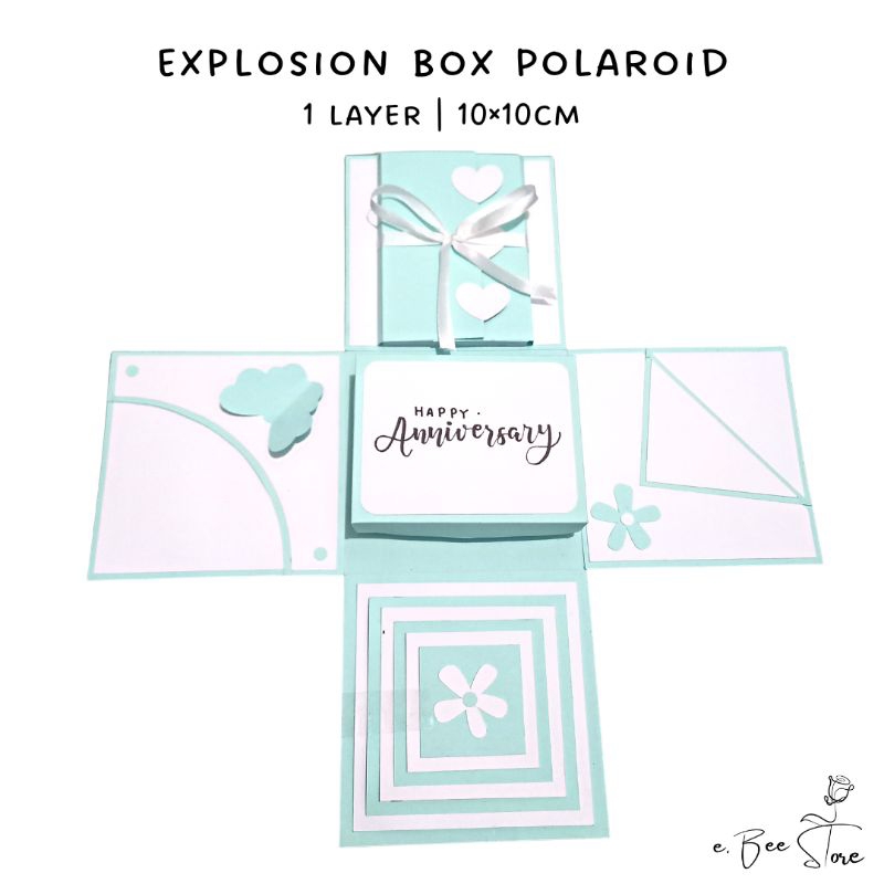 

EXPLOSION BOX | EXPLODING BOX POLAROID 10×10 CM | KADO ULANG TAHUN | ANNIVERSARY | KADO WISUDA