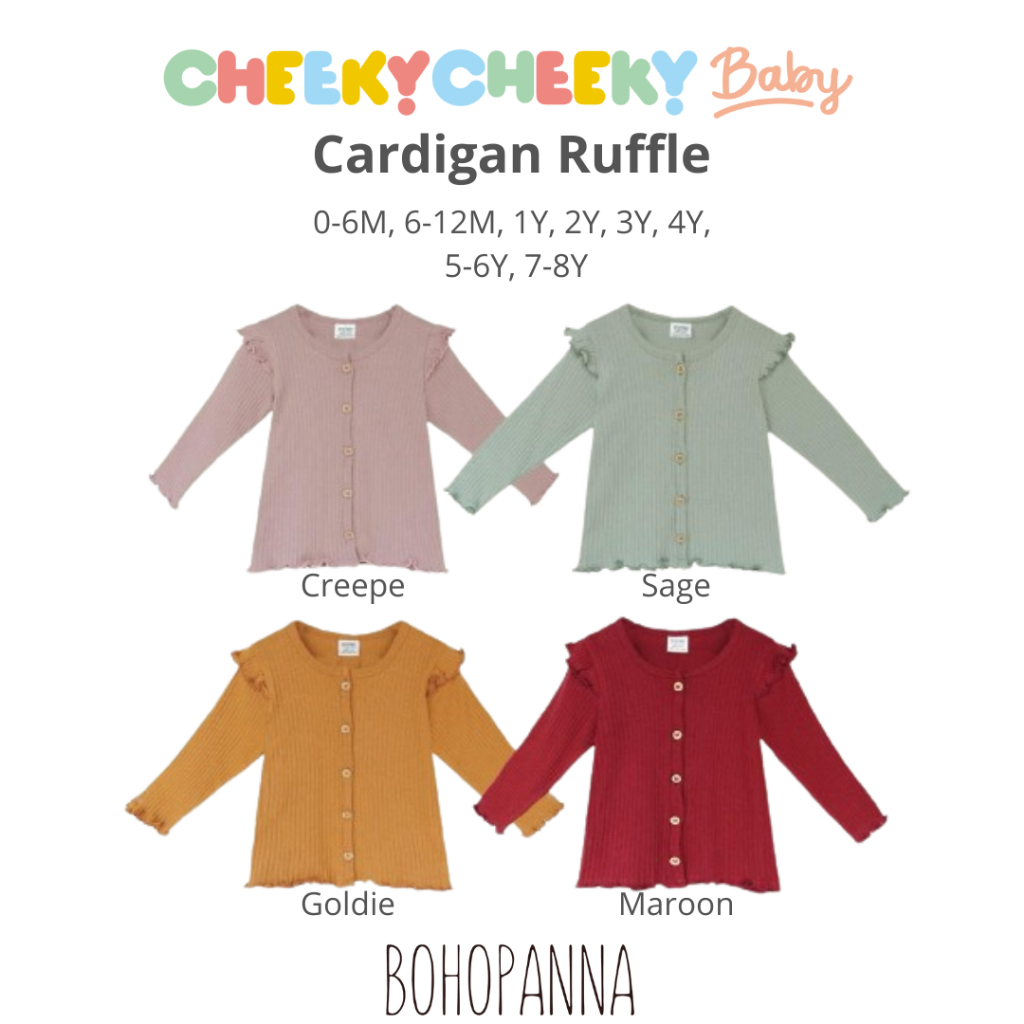 Bohopanna Cardigan Ruffle / Cardigan Anak