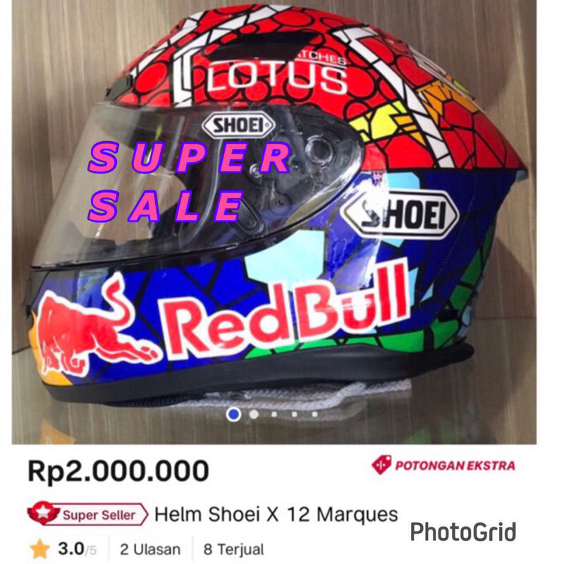 Helm shoei x12 marques - helm full face shoei