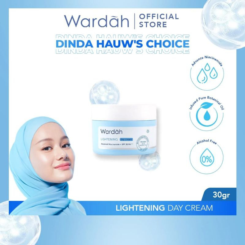Wardah Lightening Day Cream - Krim Pagi Dengan Advanced Niacinamide