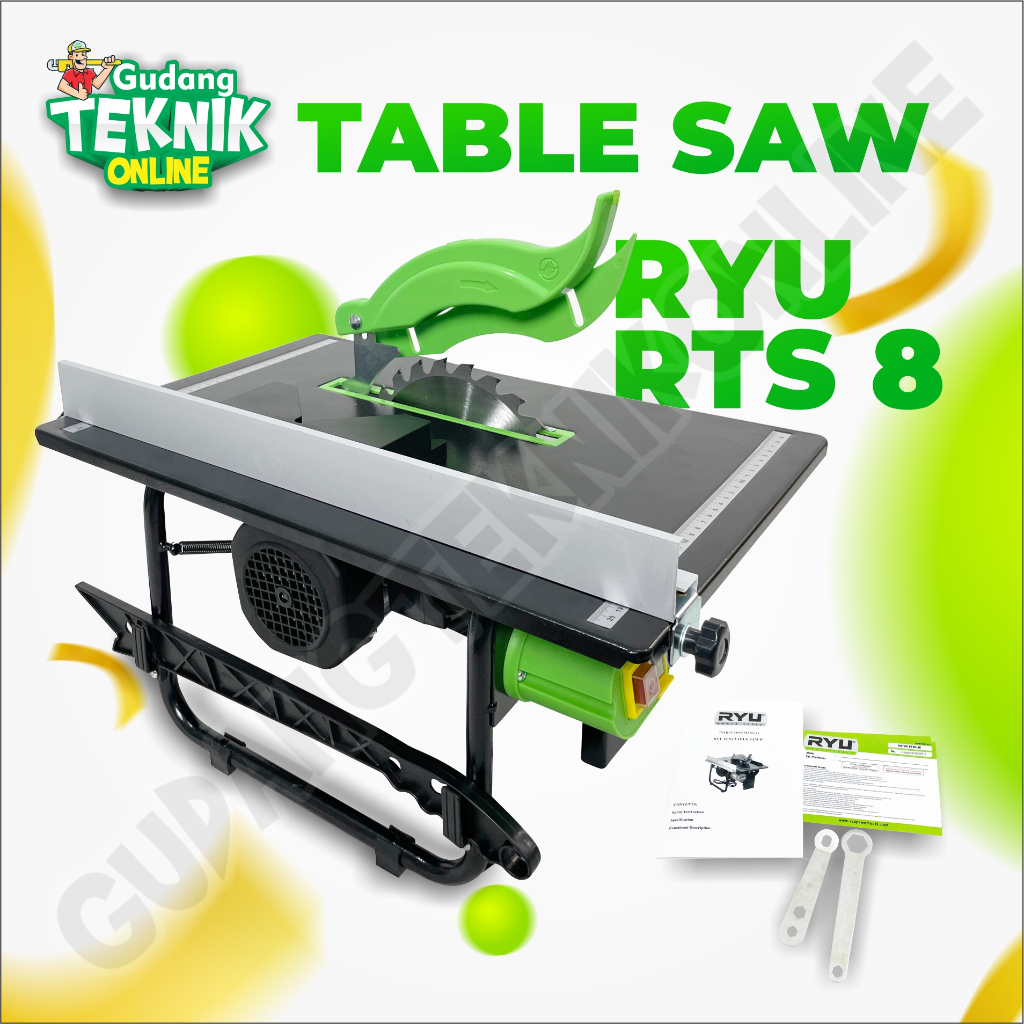 RYU RTS8 / Table Saw RYU RTS 8 - Mesin Gergaji Meja 8inch RYU Tekiro 8 Inch