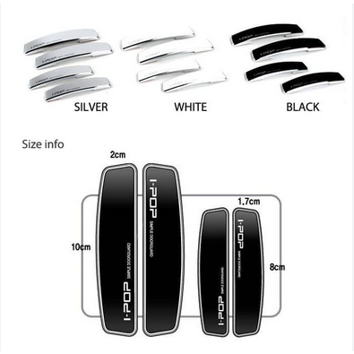 door guard ipop unniversal hitam silver putih