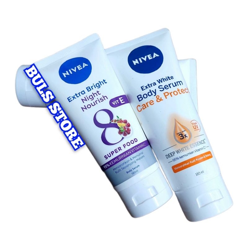 Nivea Body Lotion Extra White Night Nourish/Firm & Smooth/Instant Glow 100/180/200ml