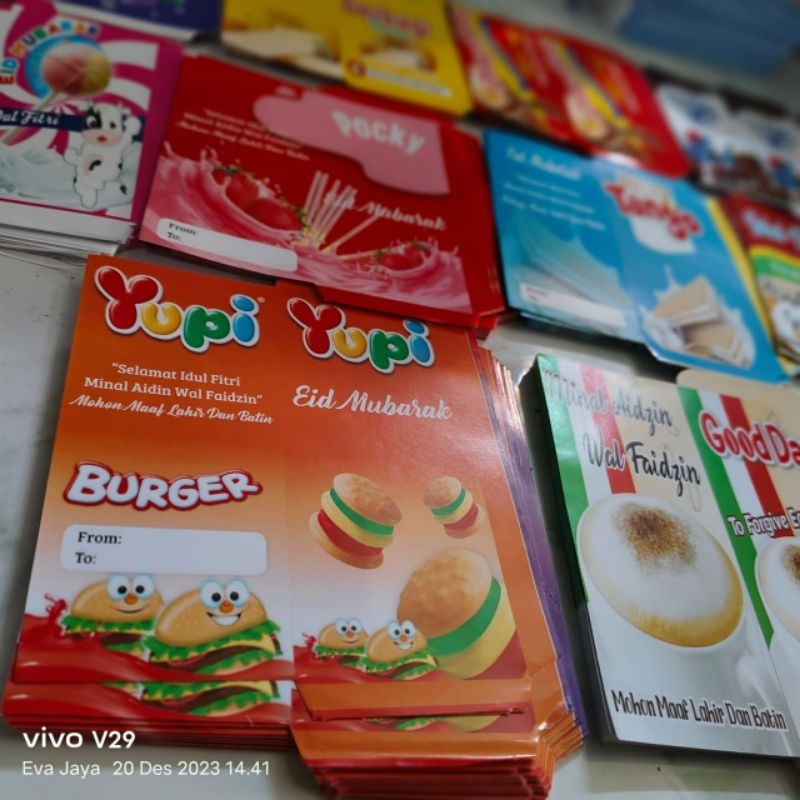 

[100 LEMBAR] AMPLOP JUMBO MOTIF SNACK TERBARU