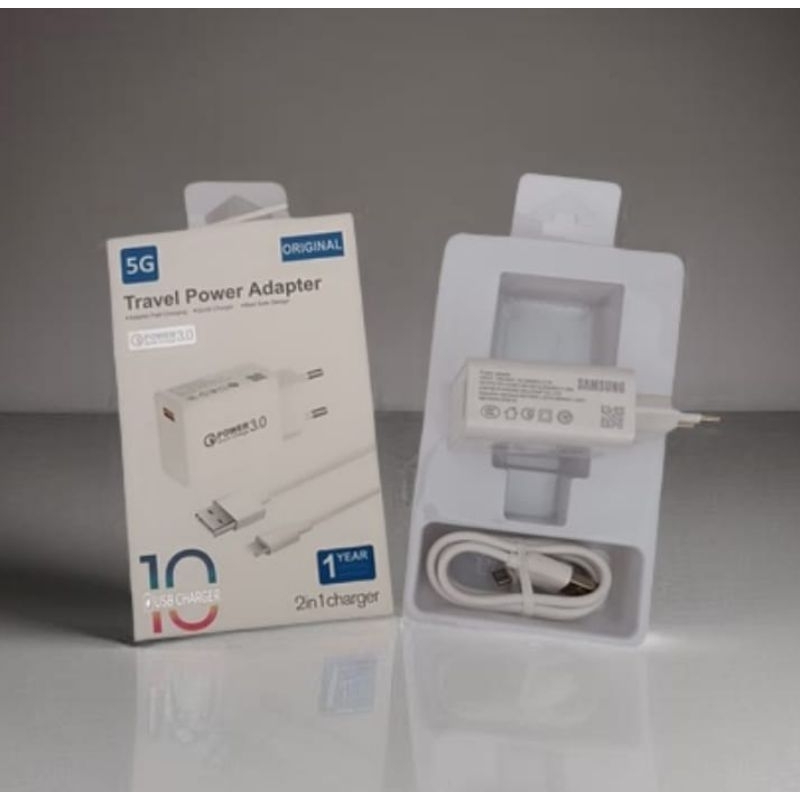 CHARGER CASAN SAMSUNG J4 J3+ J7 PRO J510 J5 PRIME MICRO CABLE