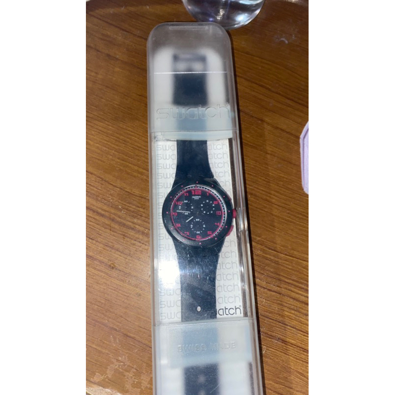 JAM TANGAN SWATCH ORIGINAL GREY PINK