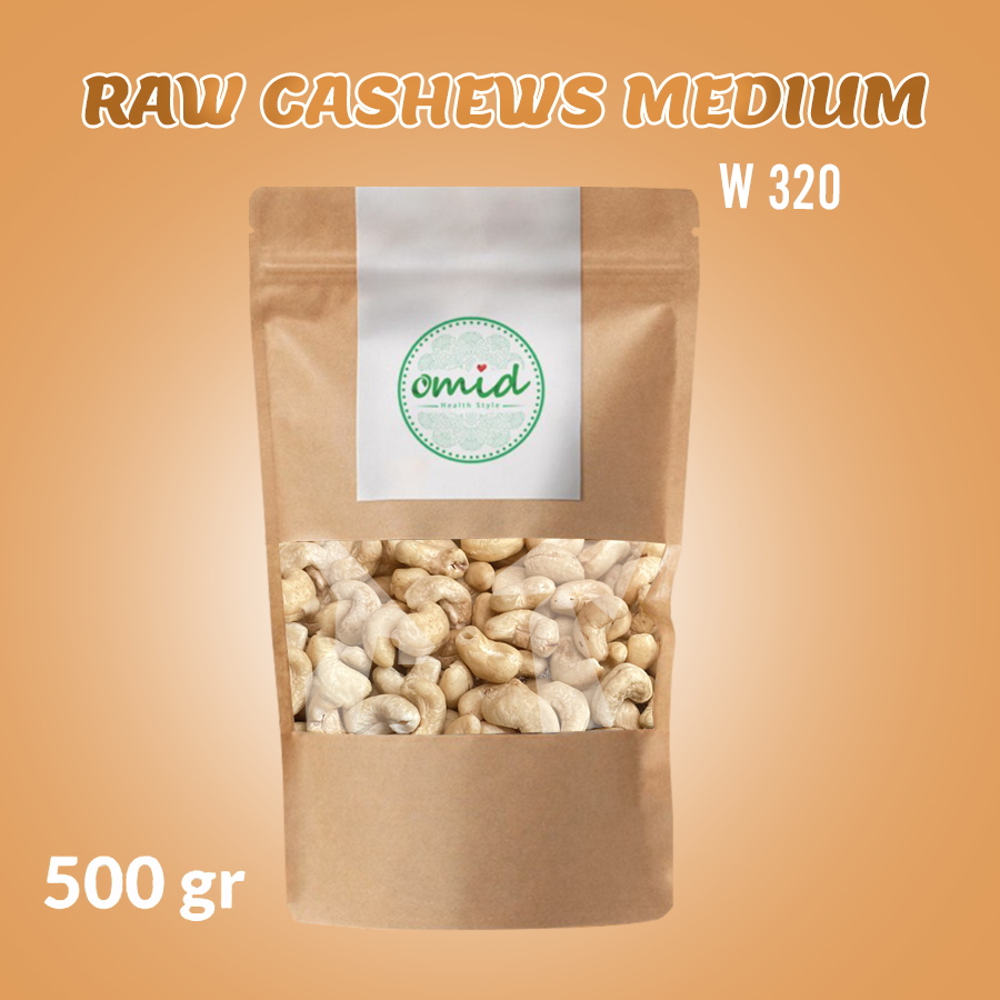 

Cashew Raw w320 | medium size | Kacang Mete Mentah | 500gr