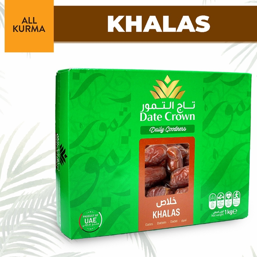 

Date Crown Kurma Khalas (1kg) dari UAE in Box