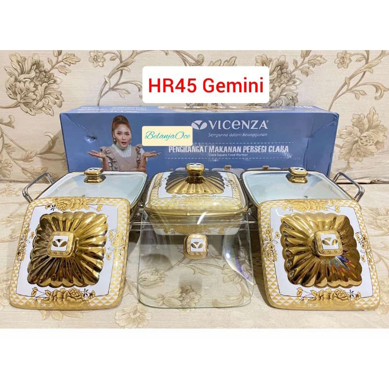 [Packing Kayu] Prasmanan Gandeng Vicenza Set 3 Pcs Tutup Ganda