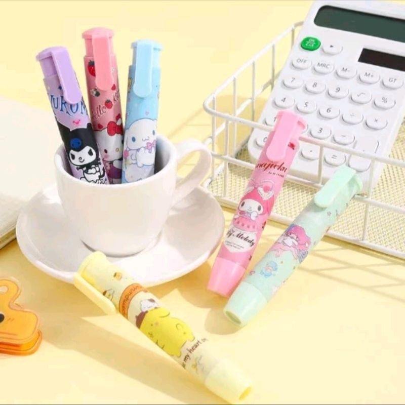 

Penghapus Pensil Mekanik / Penghapus cetek / Penghapus karakter / Penghapus Sanrio / Penghapus Bentuk Lipstick Karakter Lucu / Mechanical Eraser / Hapusan Eraser Lipstik