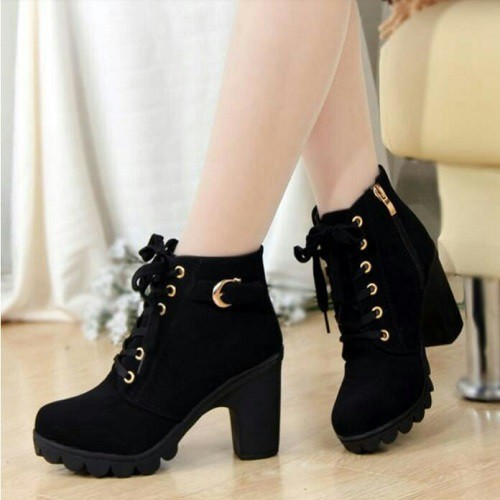 Boots Wanita Cantik | Sepatu Korean Style | Boots Cantik Murah