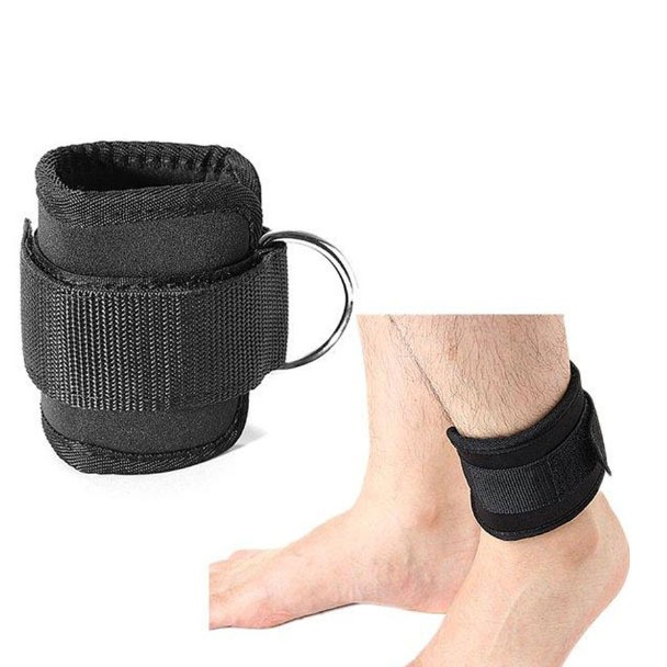 FREE ONGKIR ANGKLE STRAP GYM ADJUSTABLE (2PCS) ANKLE STRAP GYM ANKLE LEG STRAP DENGAN D-RING STRAP