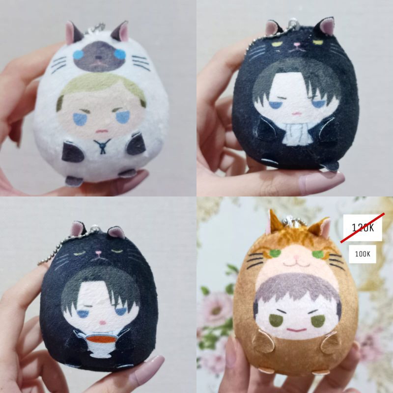 Erwin Smith Levi Ackerman Jean Kirstein Tenorinzu Bonus Attack On Titan AOT SnK empuk plush